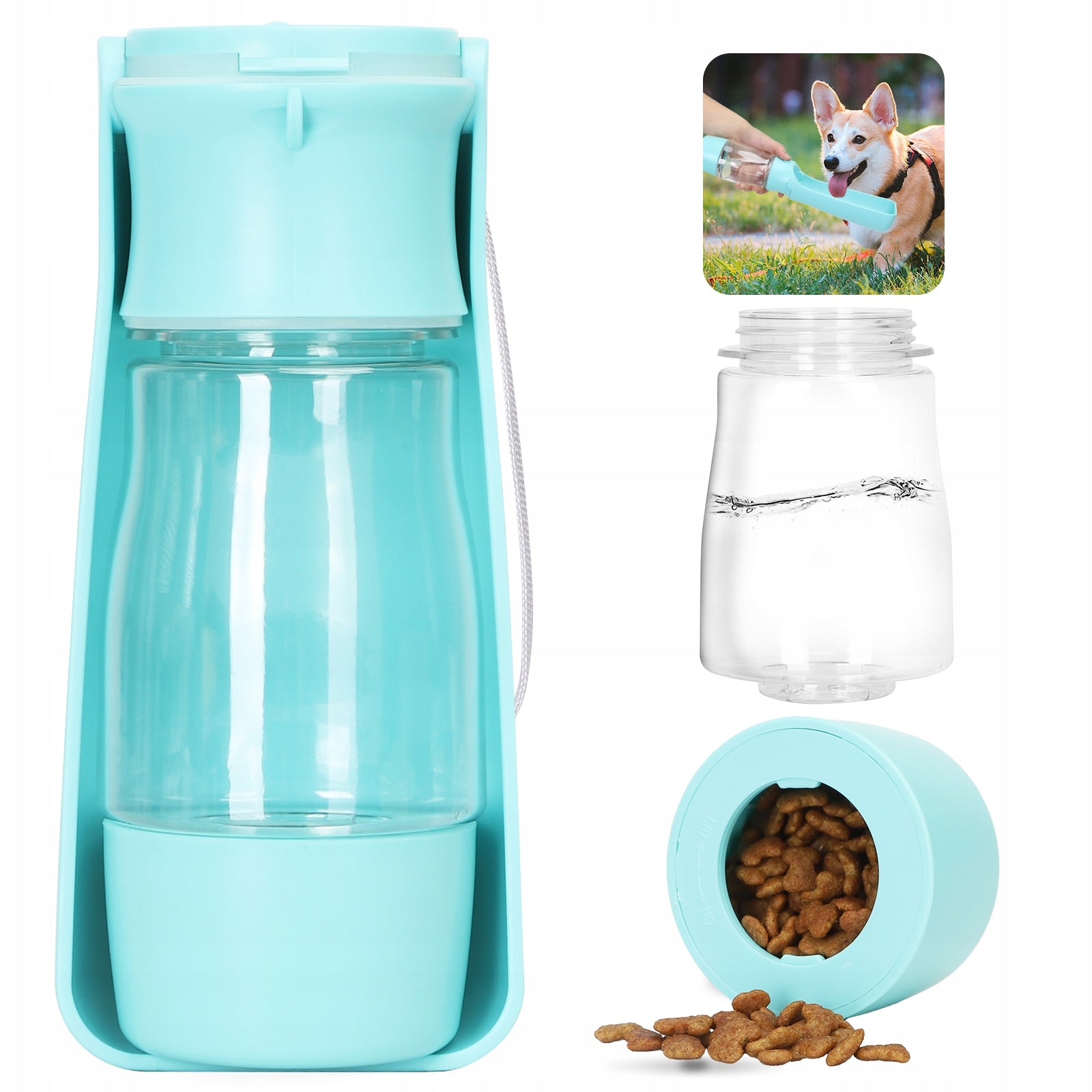 Dog Water Bottle with Bowl Tourist Drinker Folding 2in1 Manufacturer code B40703Y94