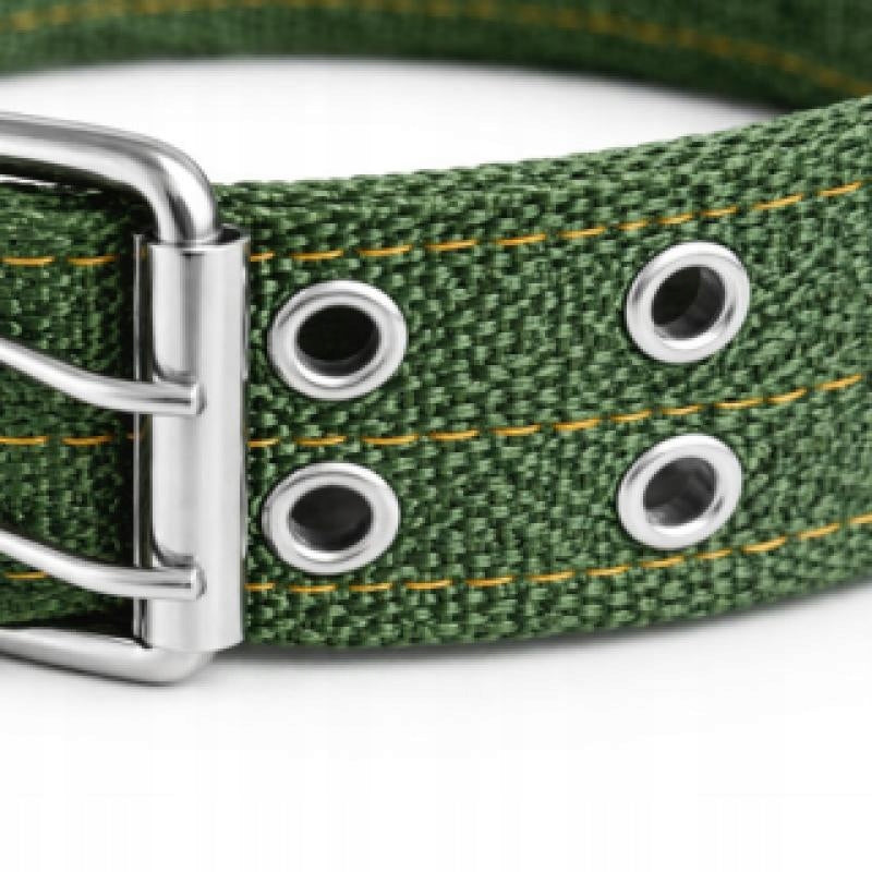 Dog Webbing Collar Width 4 cm Color Khaki Metal Fittings Packaging status original
