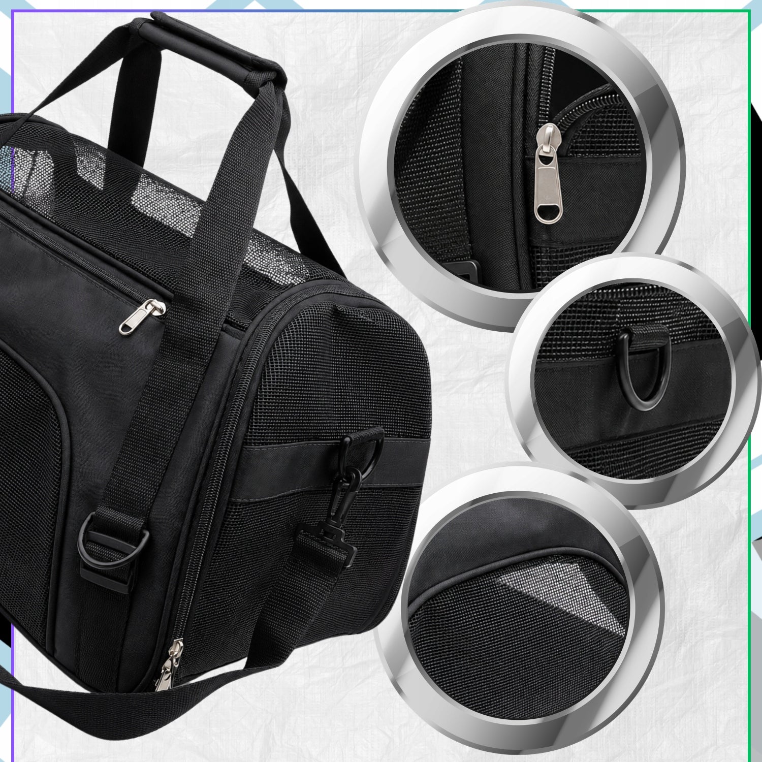 Dog and Animal Cat Transporter Large Travel Waterproof Breathable Trade name Podróżna Torba Dla Zwierząt Wygodna I Mocna