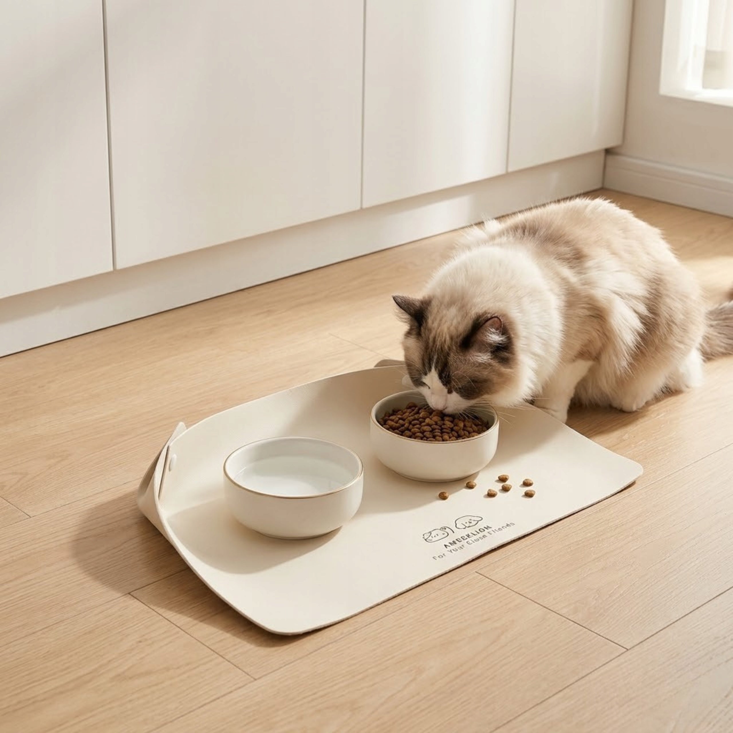 Dog and Cat Bowl Pad - Waterproof, Easy to Clean! Packaging status original