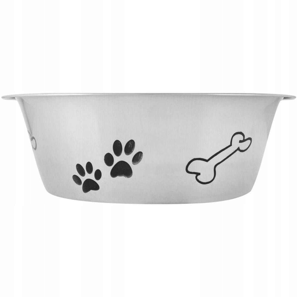 Dog and Cat Bowl Stainless Steel Diameter 24cm Dogs Collection Material metal
