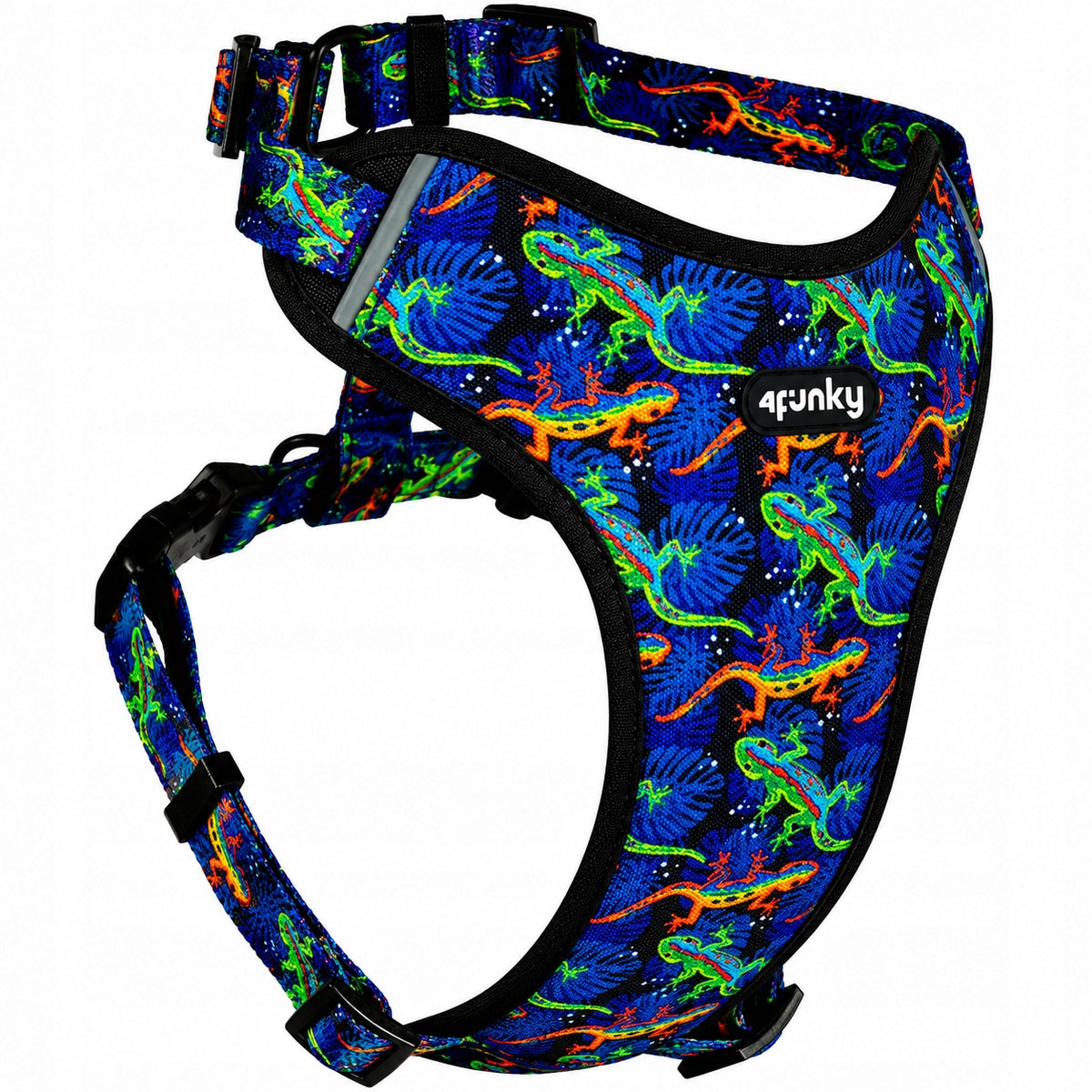 Dog and Cat Harness S Guard Comfort Adjustable 4Funky | Wild Gecko |