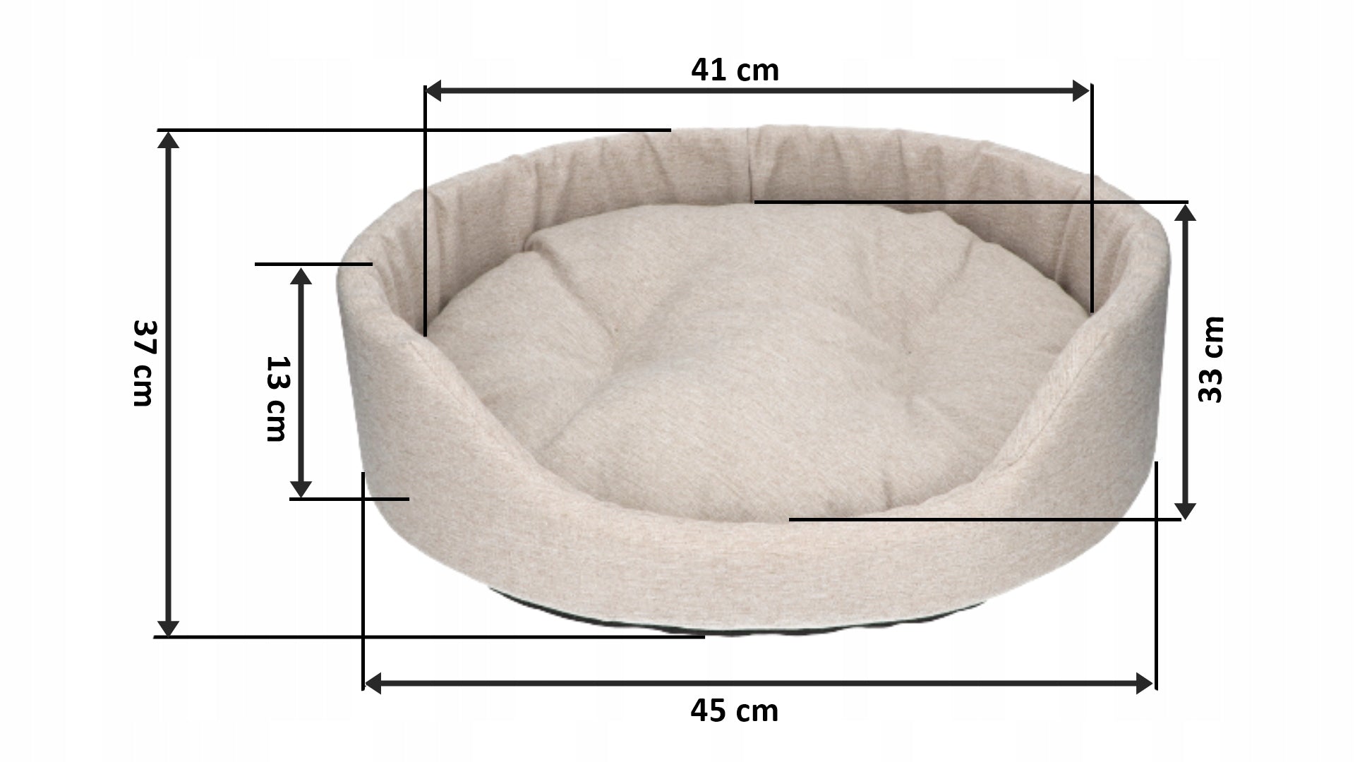 Dog and cat bed with pillow 45x34 S Kind playpen