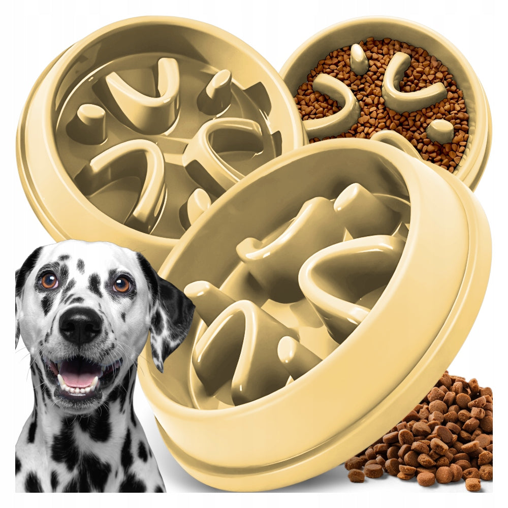 Dog and cat bowl slowing down food large interactive maze