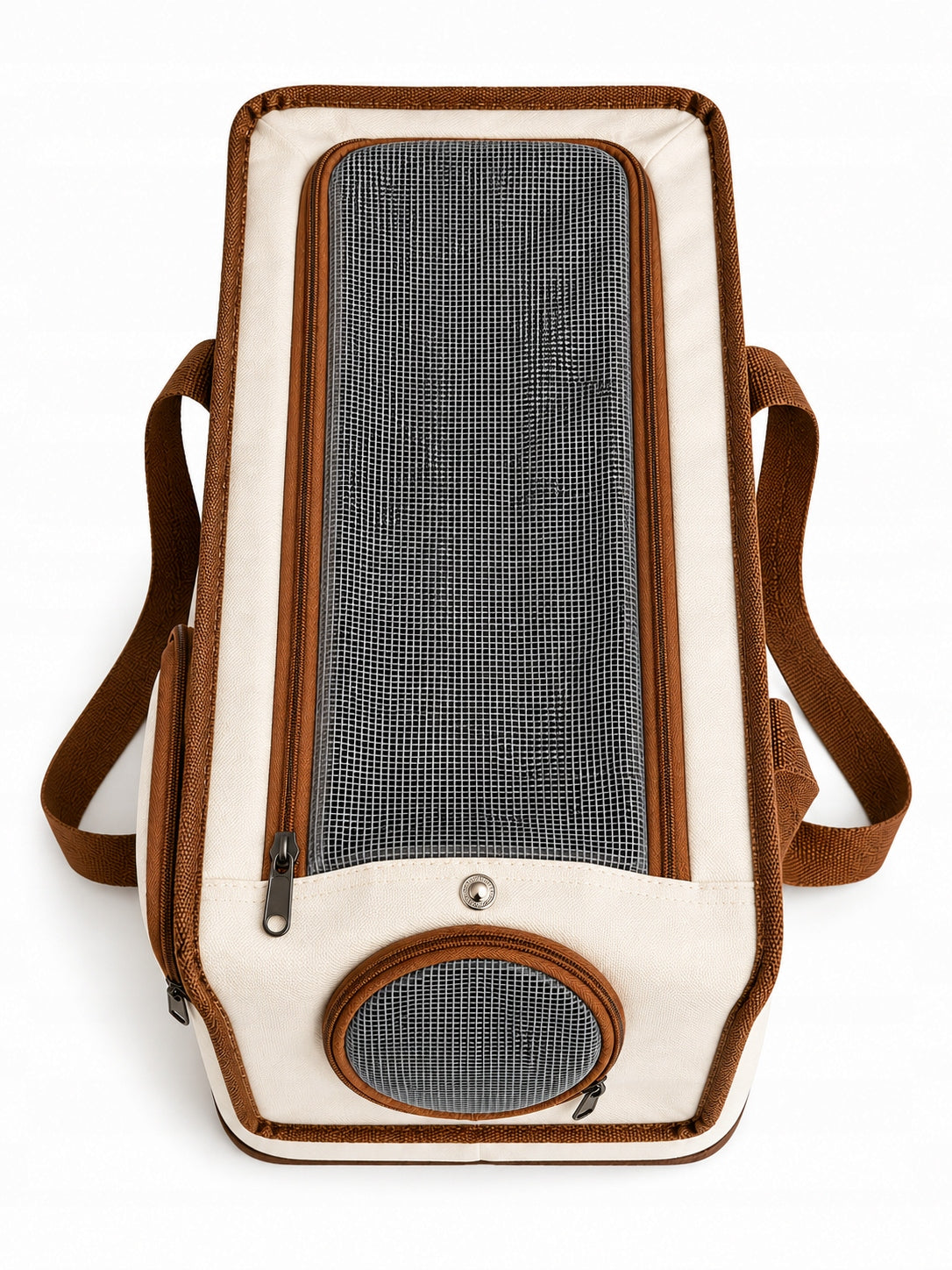 Dog bag transporter beige travel carrier small dog mesh Kind carrier
