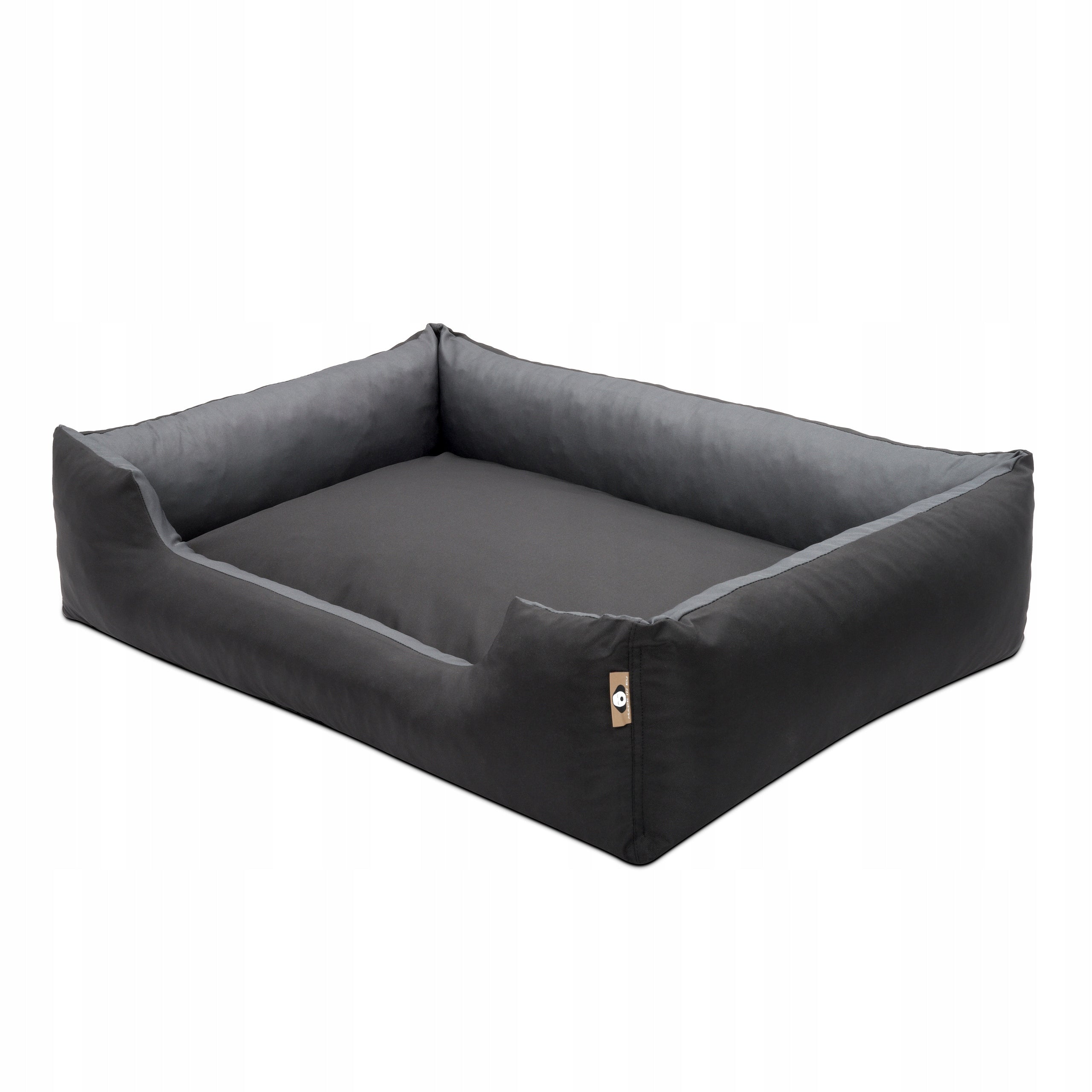 Dog bed 100x75 XXL sofa bed removable cover BLACK+GRAPHITE Packaging status original