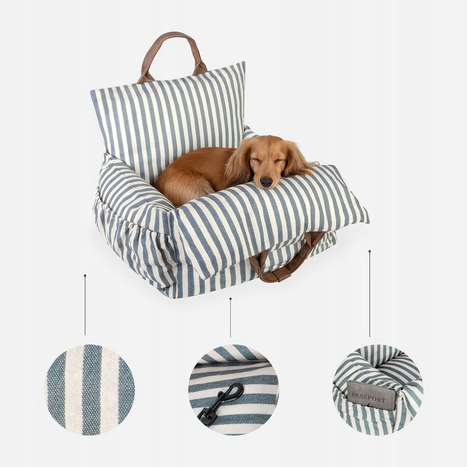 Dog bed 3in1 carry bag car seat VOYAGER soft 60×45×56cm Trade name VOYAGER Carinio 3w1 legowisko transporter fotelik samochodowy psa wysokie boki Sand 60 × 45 × 56 cm