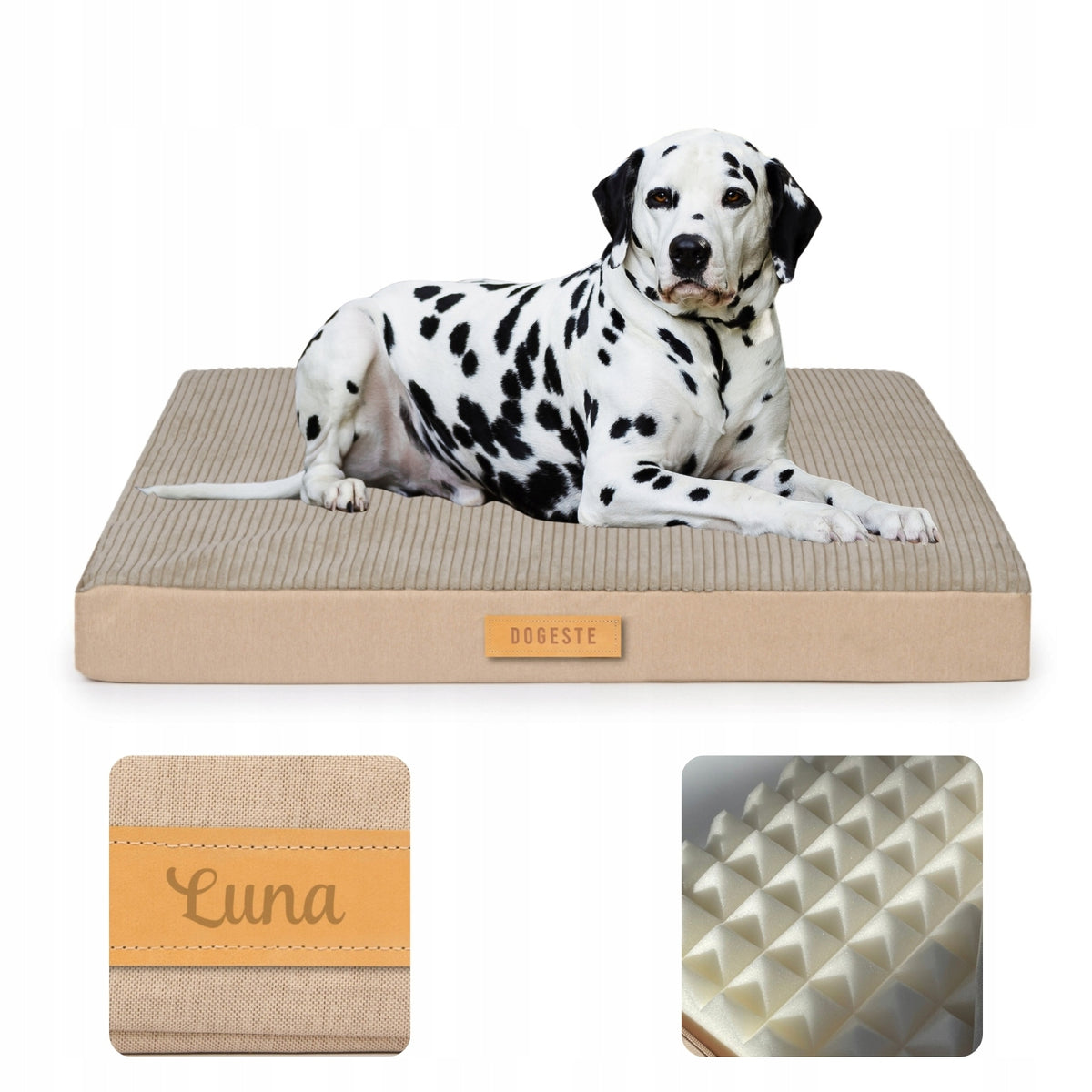 Dog bed MATTRESS ORTHOPEDIC Bedding XXL engraving FREEBIE 100X90