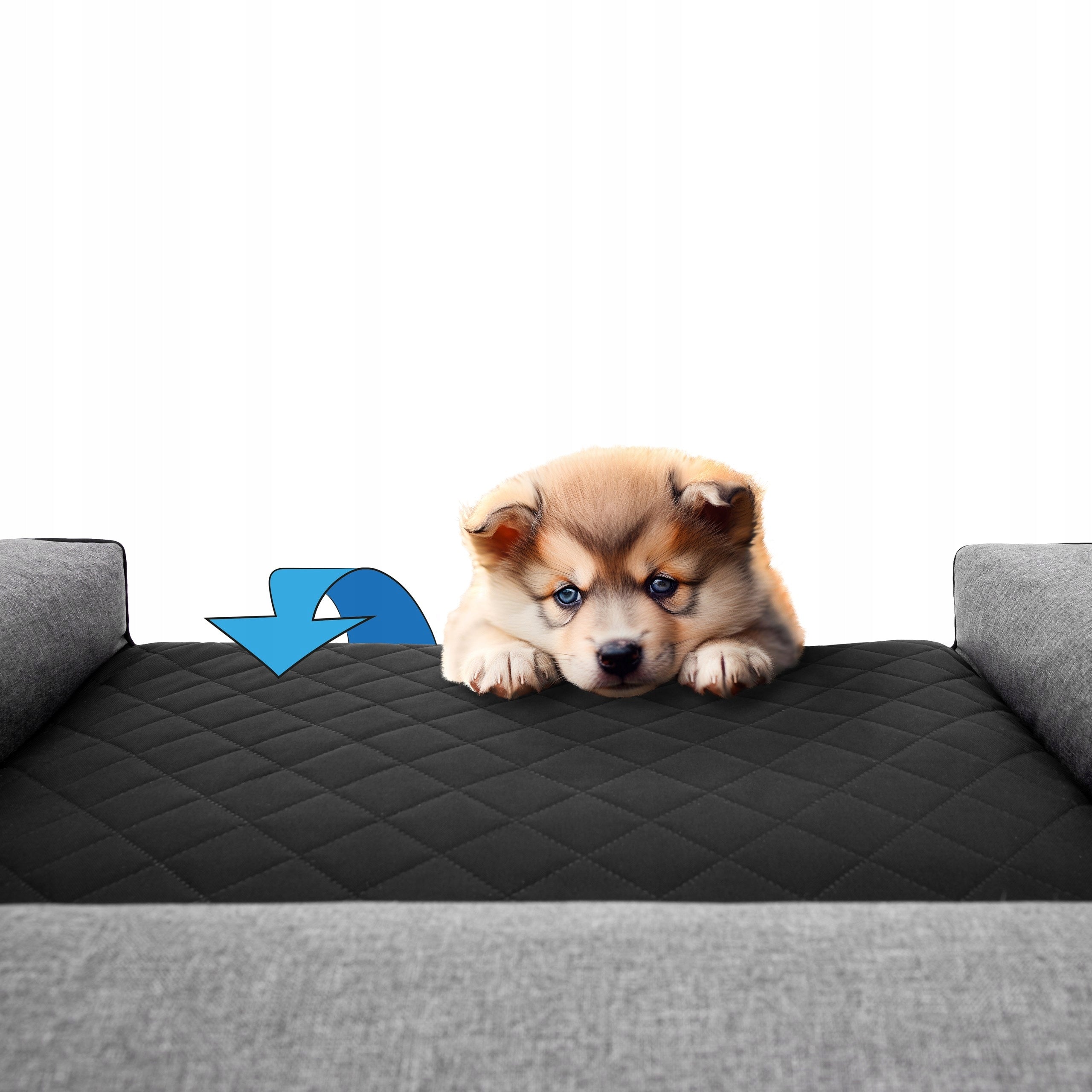 Dog bed, bedding dog mattress, removable pillow 100x65cm Length 100 cm
