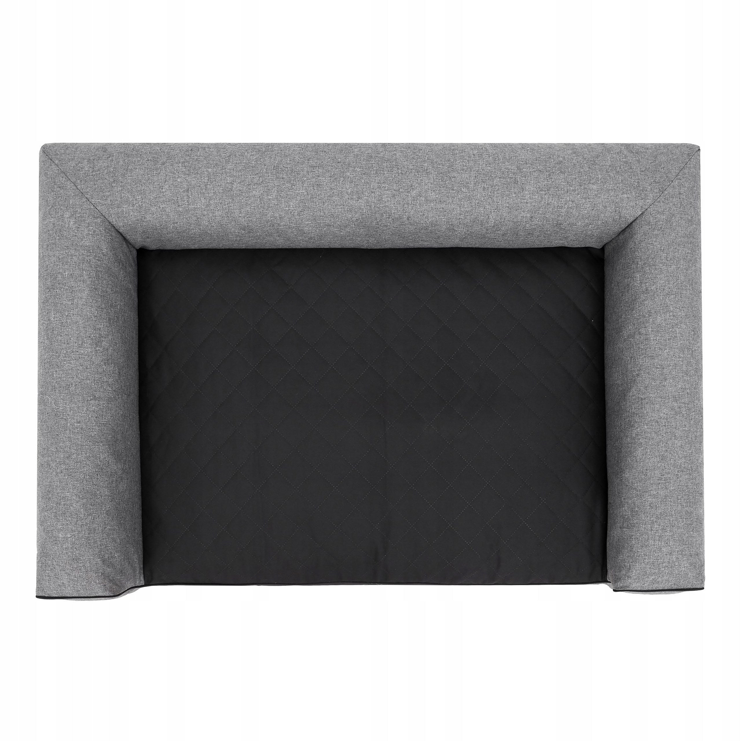 Dog bed, bedding dog mattress, removable pillow 100x65cm Trade name XL VICTORIA CIEMNO SZARY EKOLEN