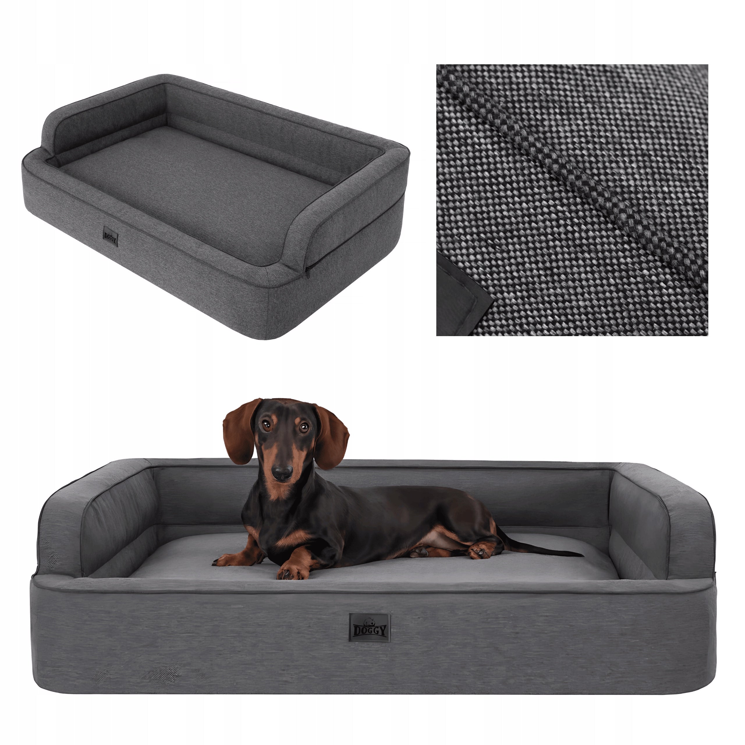 Dog bed - couch, dog bed - easy cleaning 96x62 cm