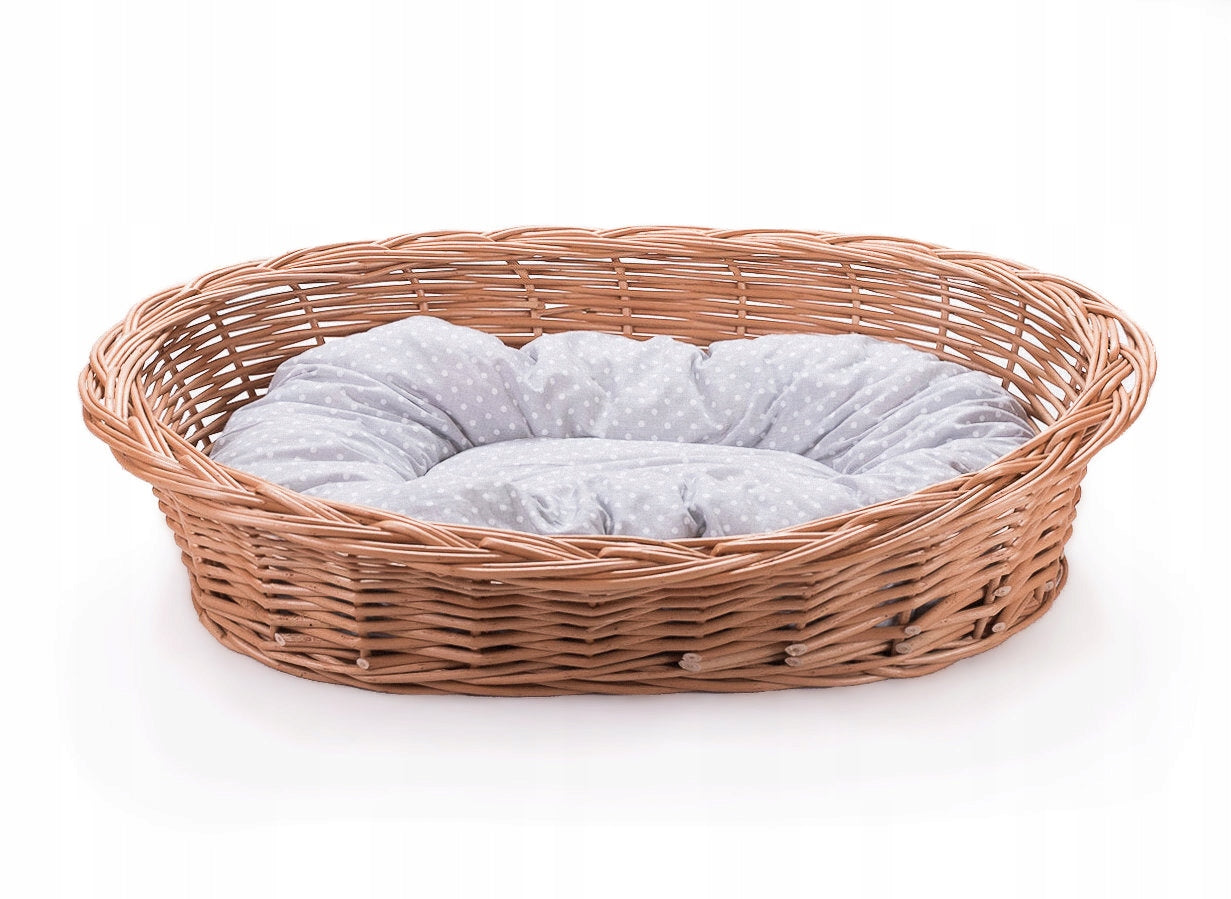 Dog bed large Wicker bedding pillow lounger playpen comfortable 85cm Trade name Wiklinowy leżak 8101-10-k12