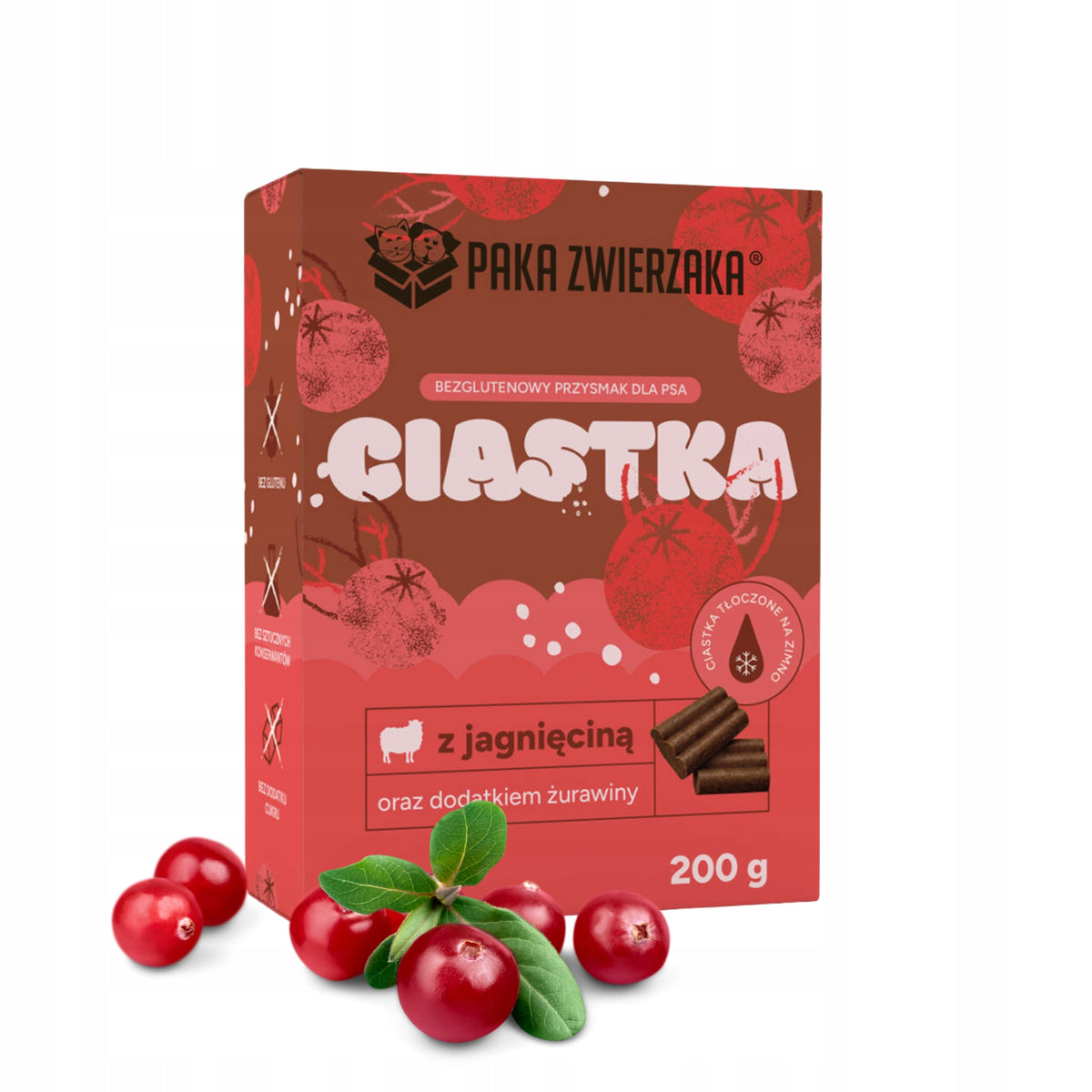 Dog biscuits PAKA ZWIERZAKA Lamb with cranberries 200g