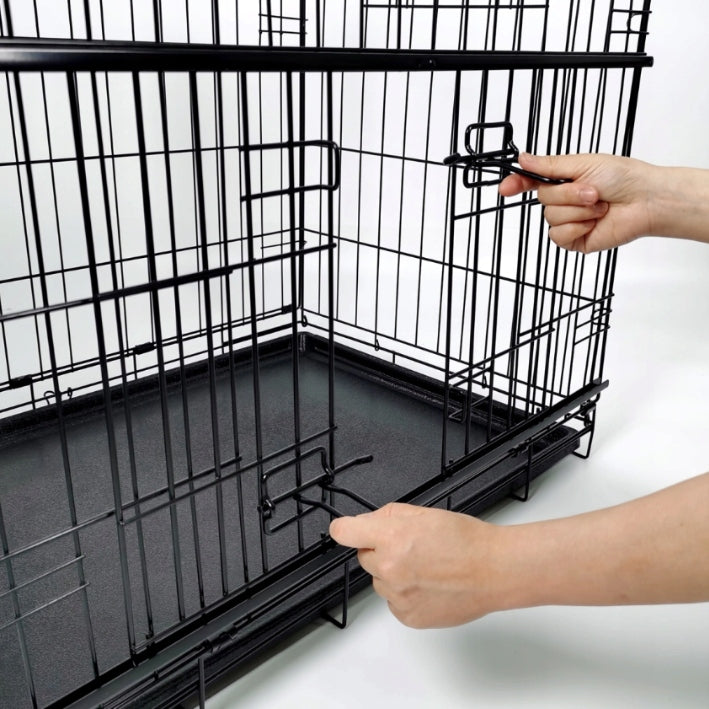 Dog cage with bedspread and bed set 3el SLIDE playpen 76x53 x61cm Kind cage