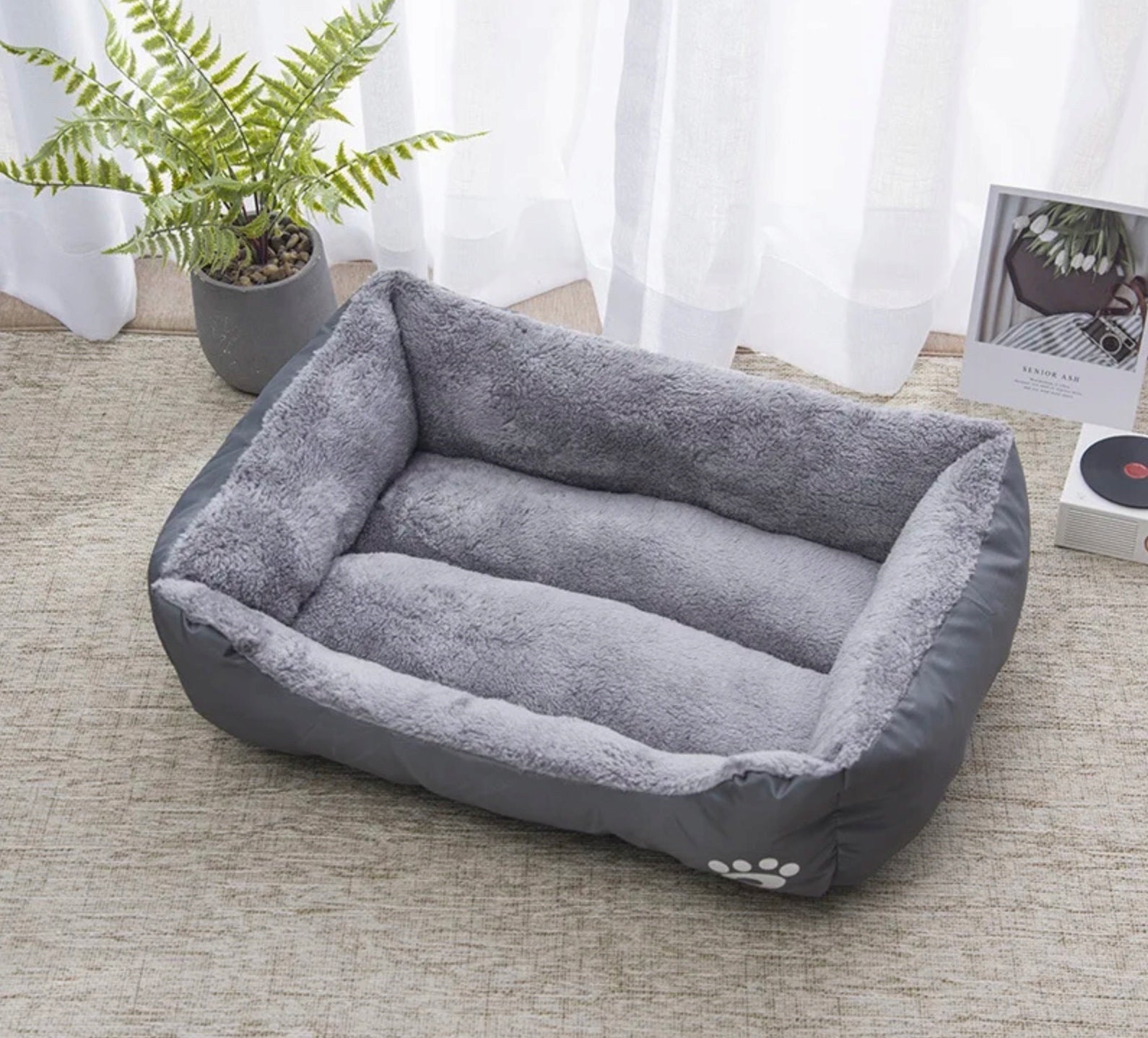 Dog cat bed, large sofa, gray bed, soft playpen, pillow, sofa Model 81641100