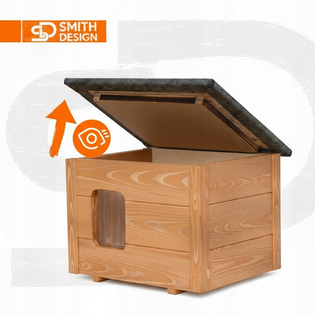 Dog cat kennel all INSULATED, folded, ready to move in Kind outdoor cat house