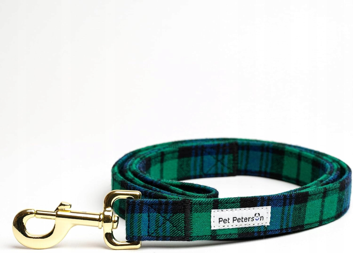 Dog collar and leash set, 3 checkered elements r. L Brand no brand