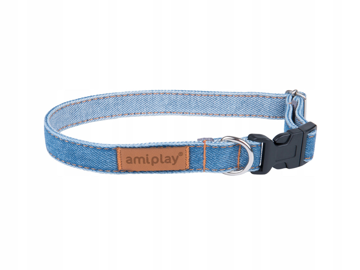 Dog collar denim Amiplay DENIM M un blue un