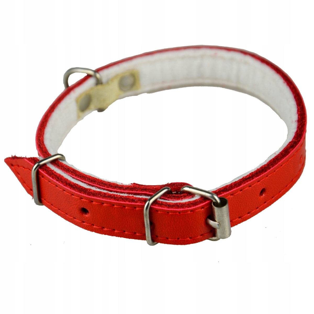 Dog collar leather large adjustable 16-23cm 30