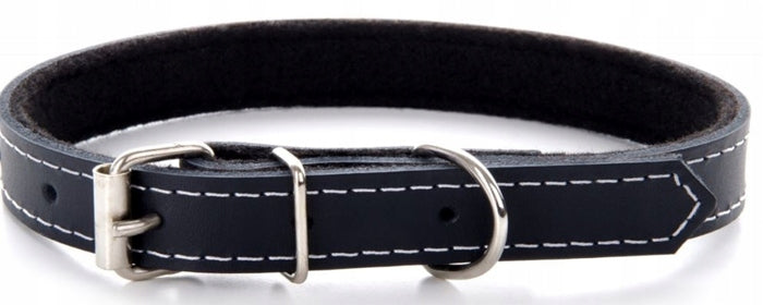 Dog collar leather r. XL