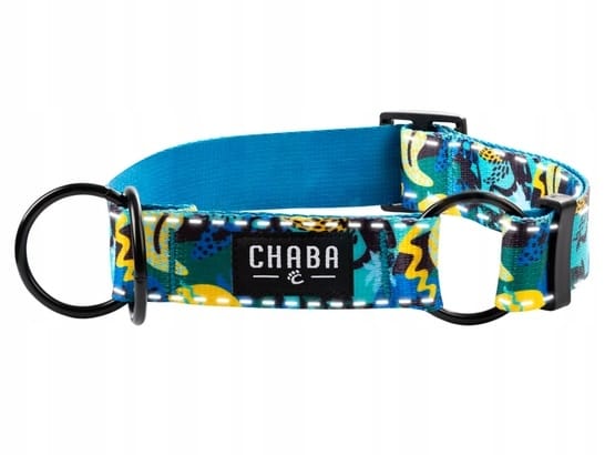 Dog collar reflective material Chaba r. M multicolor Semi-clamp
