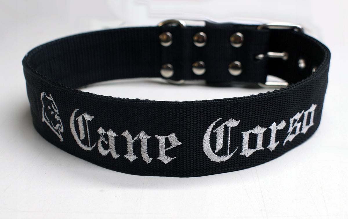 Dog collar with embroidery Cane Corso width 5cm size. XXL/75cm Manufacturer code 5903919034287