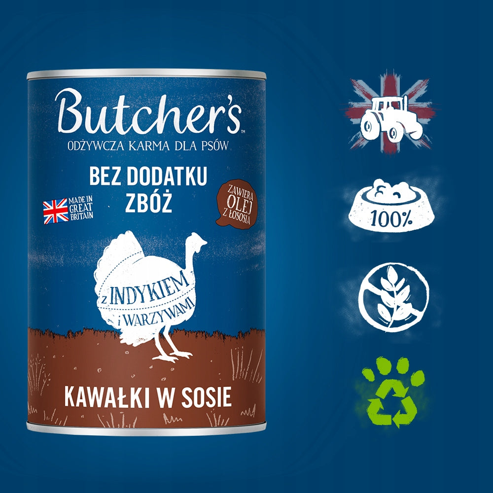 Dog food Butcher's 10 x 400 g turkey Brand Butcher's