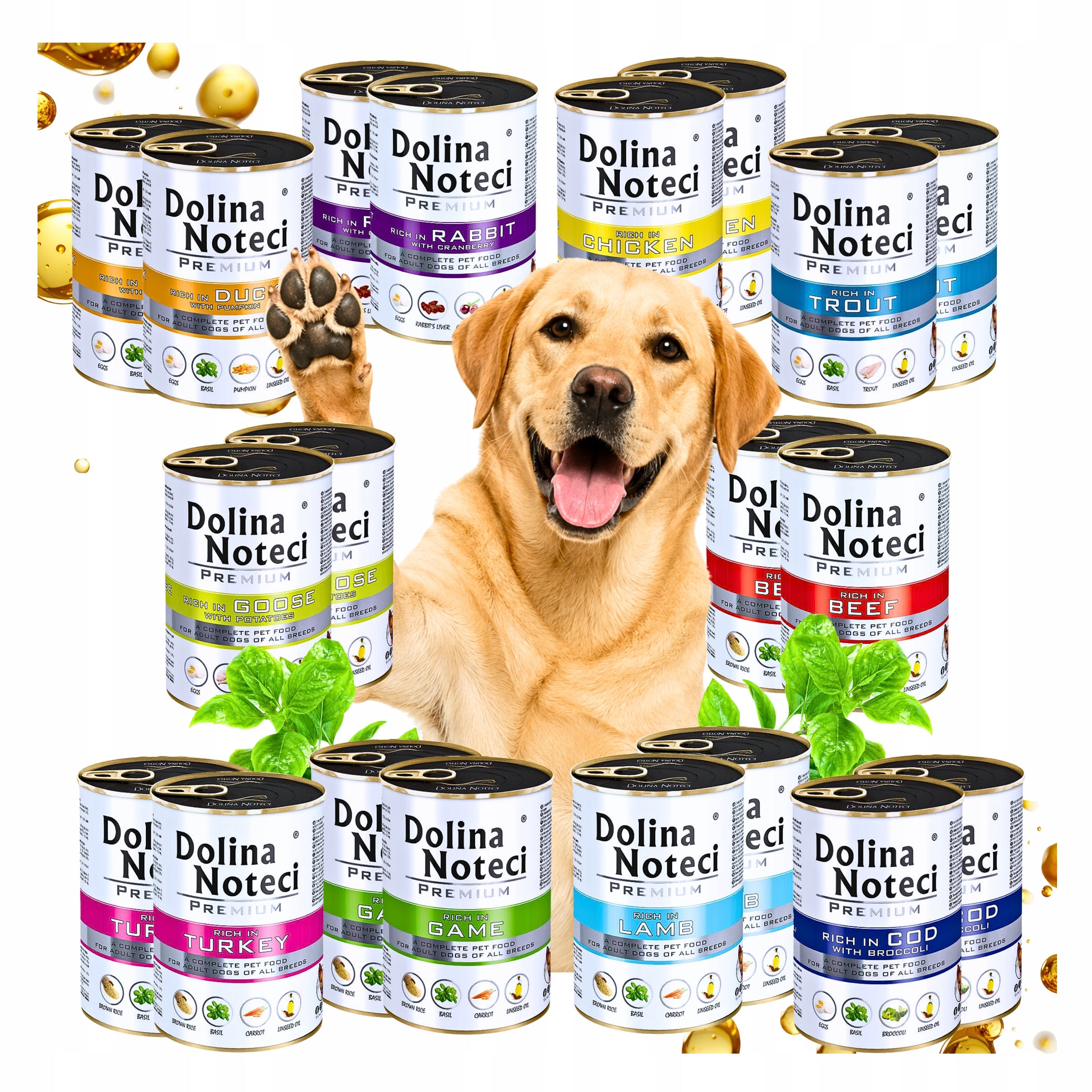 Dog food DOLINA NOTECI Premium MIX OF FLAVORS 20 x 400g