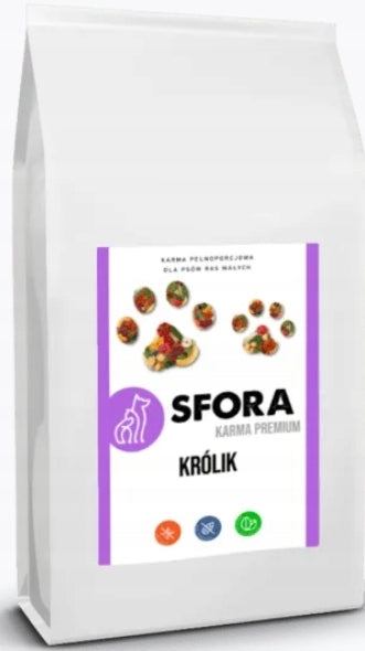 Dog food Sfora Super Premium Rabbit for small breeds 1,5 kg