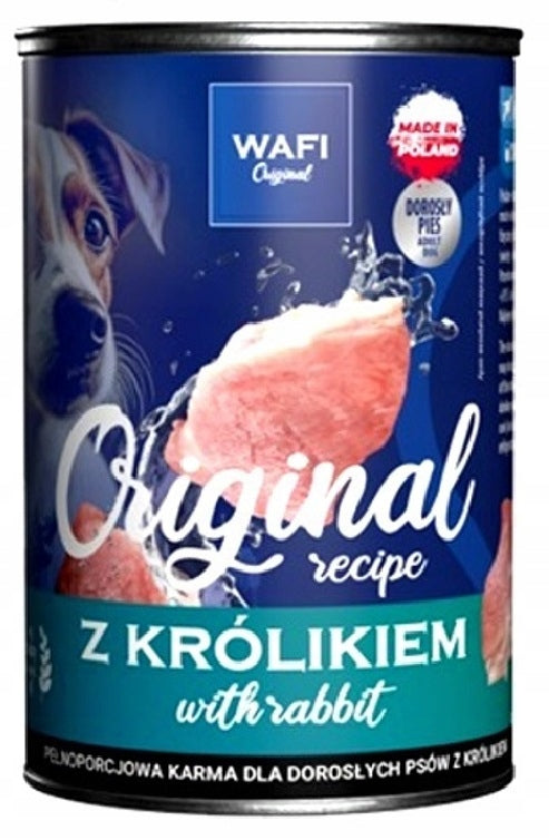 Dog food WAFI 65% Meat with Rabbit 12 x 400g