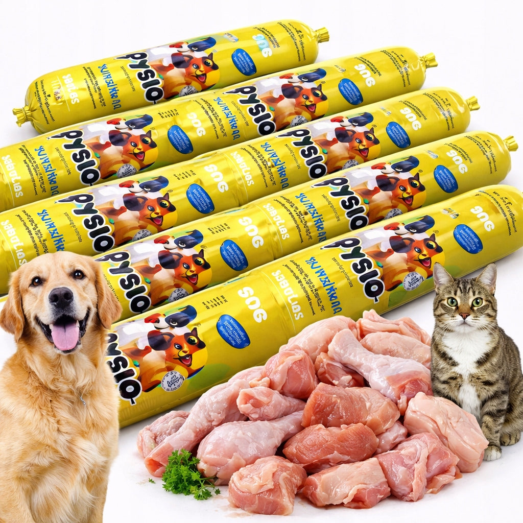 Dog food poultry bar set 12 kg chicken 90% meat wet food