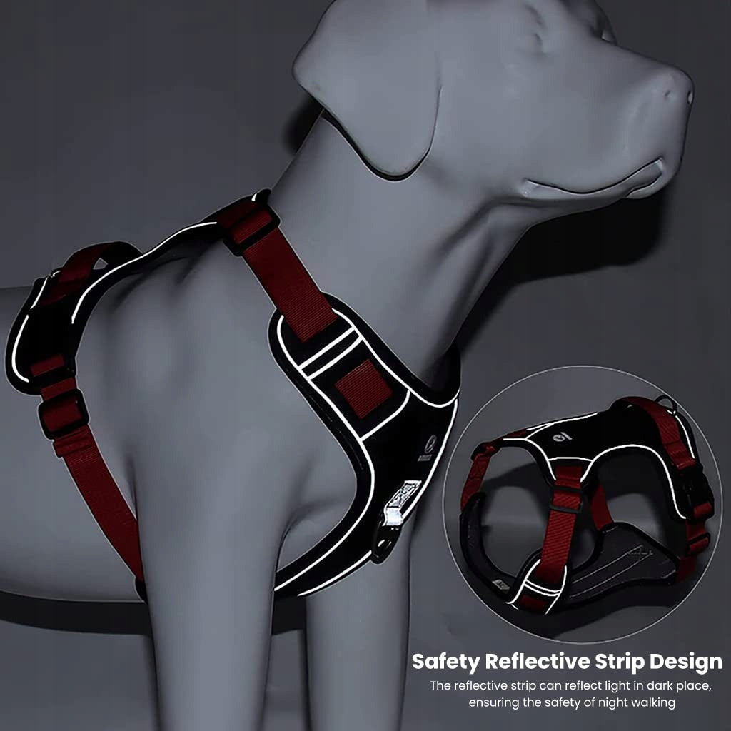 Dog harness+1.5M Dog Leash ,No Pull,Adjustable Reflective Oxford,SIZE:L Brand no brand