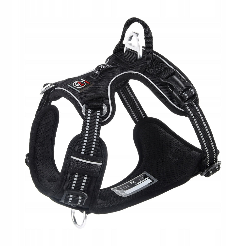 Dog harness MONTANA guard STRONG solid PREMIUM Lalazoo black XL Packaging status original