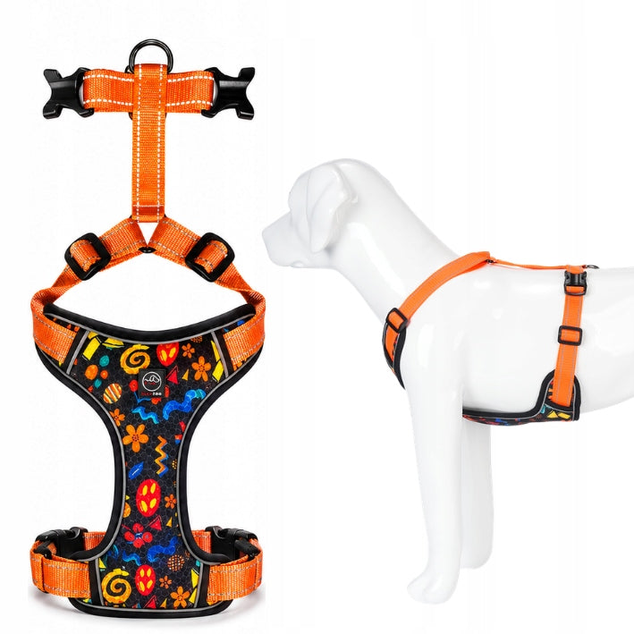 Dog harness guard PRESSURE-FREE STRONG durable Jungle Pop L Packaging status original