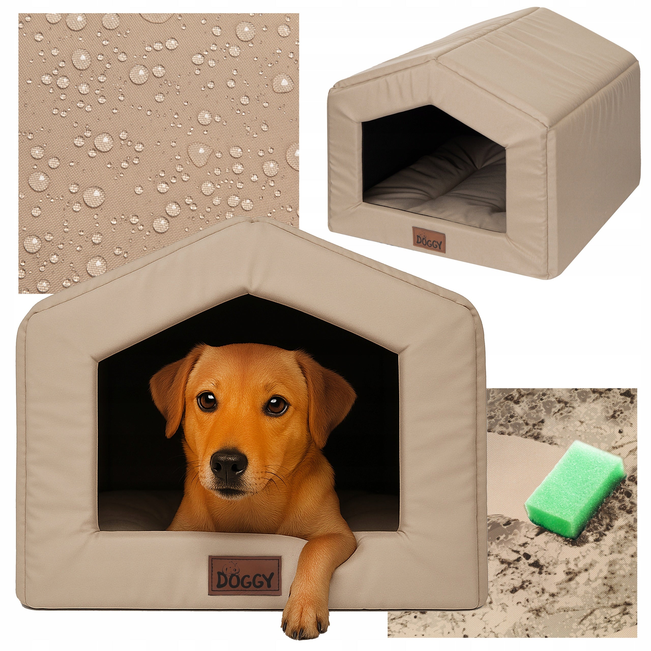 Dog kennel with pillow - Dog bed booth Cat house 55x59 cm Product width 55 cm