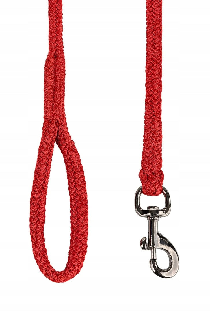 Dog leash HAPPET - BRAIDED ROPE with handle 220 cm RED EAN (GTIN) 5907708645722