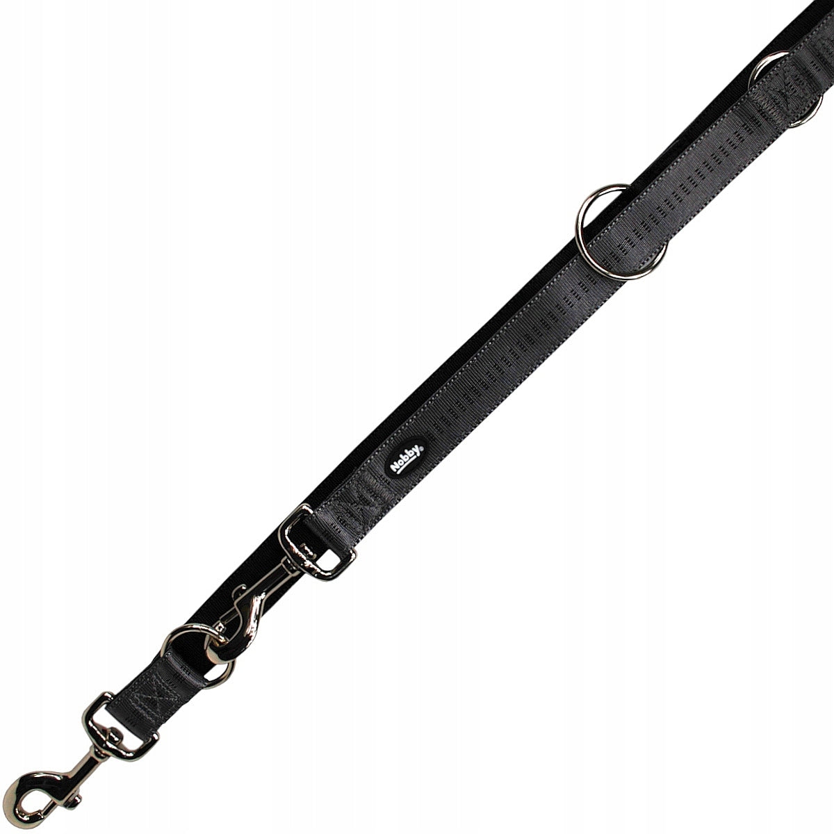 Dog leash Nobby Soft Grip L-XL 25 mm 2 m graphite dark grey