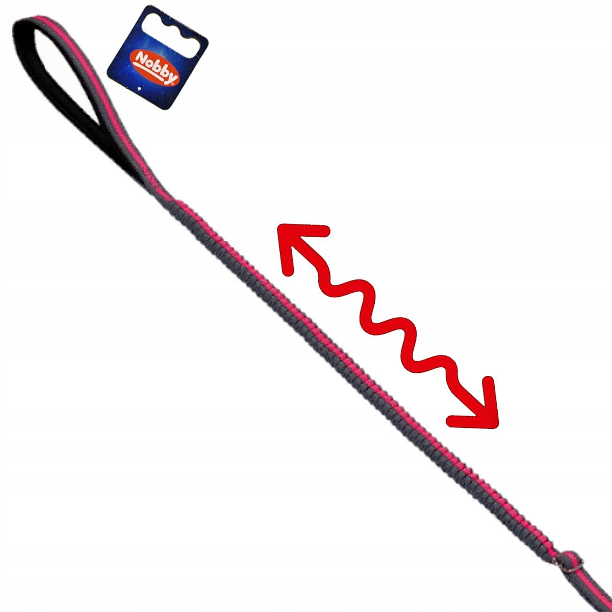 Dog leash Nobby Variado XS-S with shock absorber 15mm /1,1- 1,4m Packaging status original