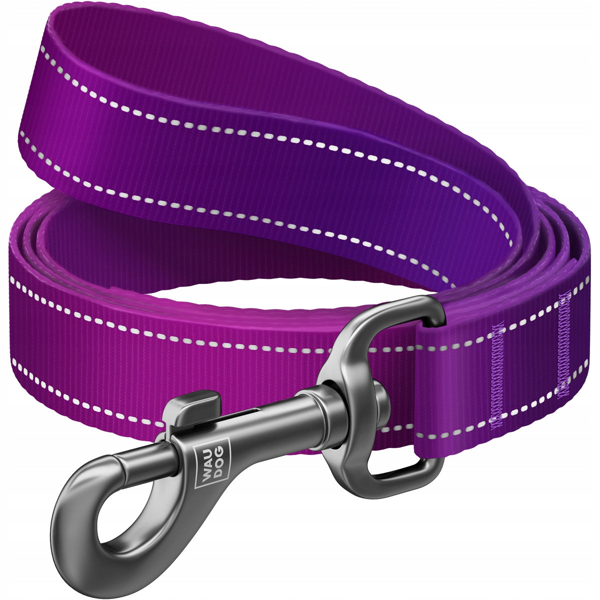 Dog leash Waudog reflective nylon strong 122cm 15mm