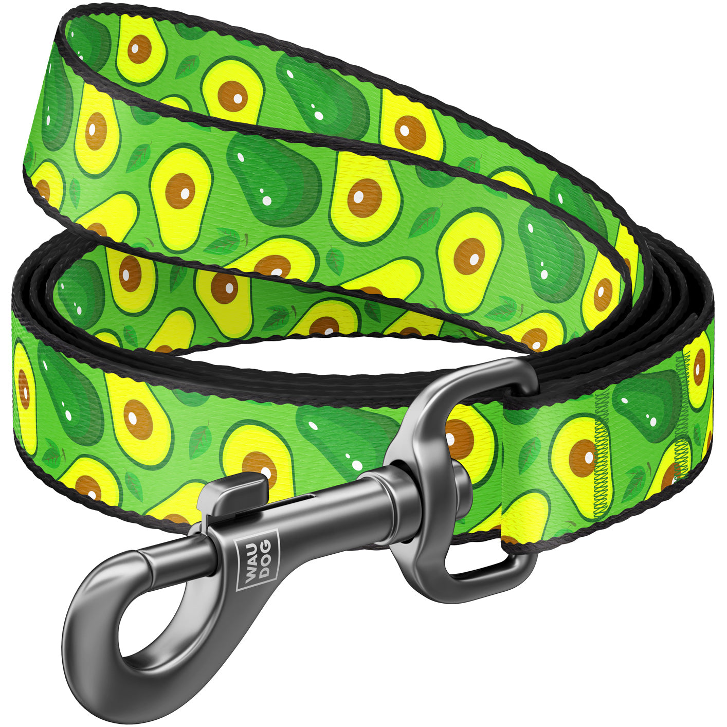 Dog leash colorful funny, drawing Avocado, 122 cm 20 mm