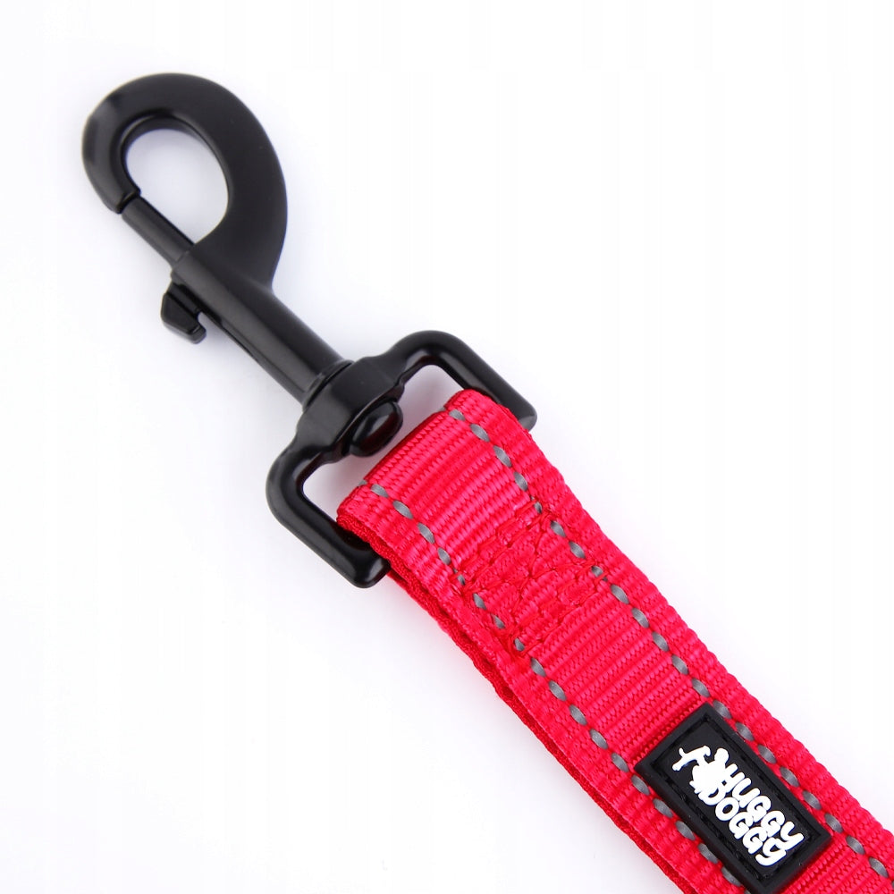 Dog leash female pink reflective 2 meter 2m walking HUGGY DOGGY M Color pink