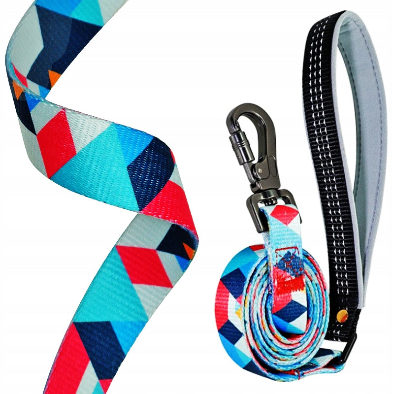 Dog leash reflective soft handle SNOW MOUNTAIN M