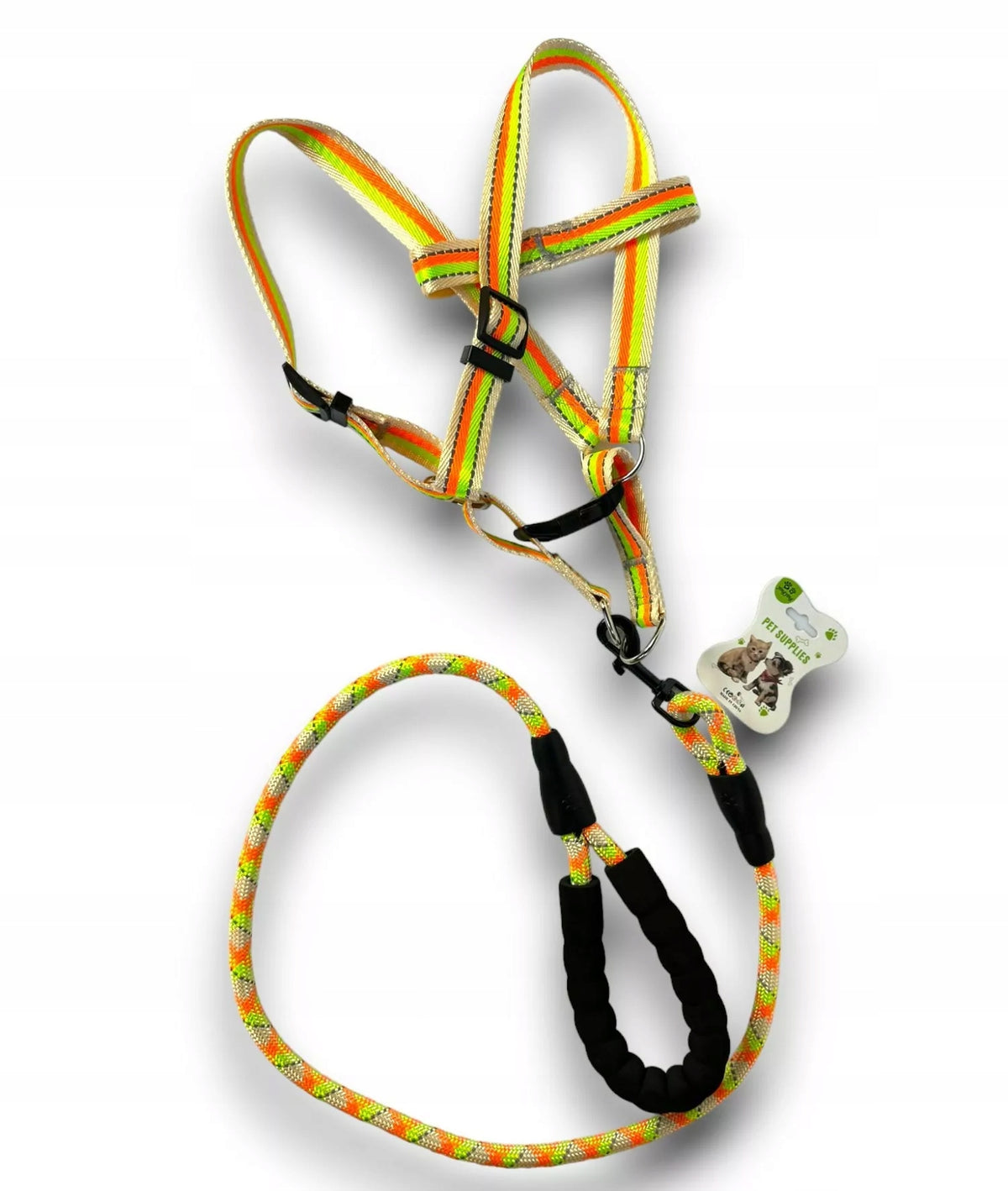 Dog leash set plus harness 3 Colors