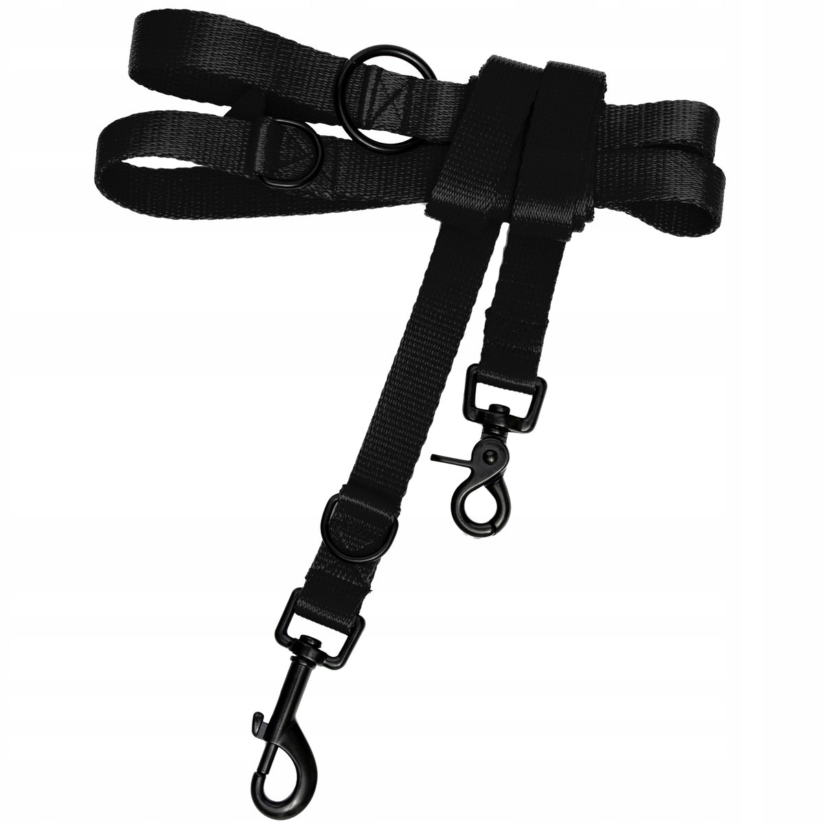 Dog leash strong training tape adjustable black 2,4m Packaging status original