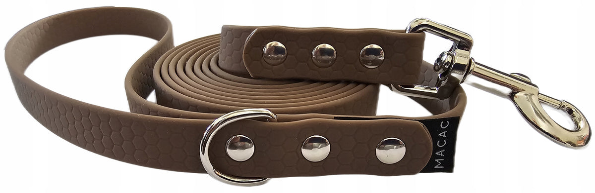 Dog leash training waterproof hexa dark brown 2m Packaging status original