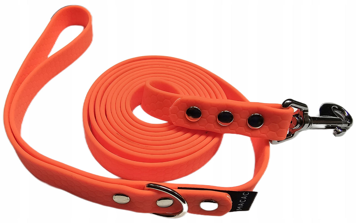 Dog leash training waterproof hexa orange neon 2m Packaging status original