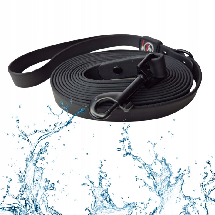 Dog leash waterproof training rope PVC 3M black lalazoo Maximum leash length 3 m