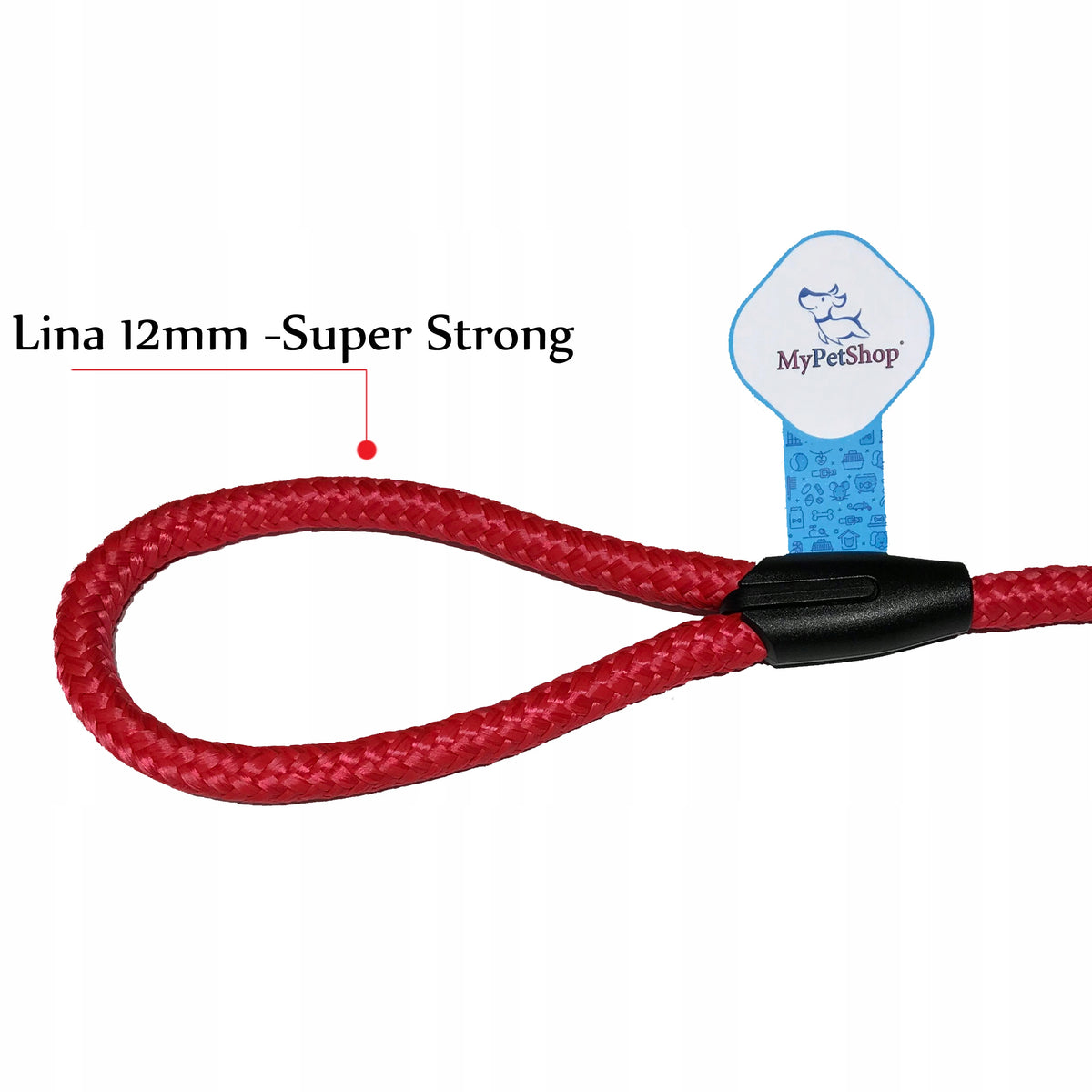 Dog leash with ROPE 160cm. Thick Super Strong-12mm Manufacturer code 6558