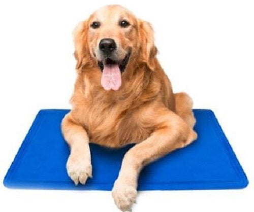 Dog mat Cooling mat gel shades of blue 110 cm x 70 cm Brand no brand