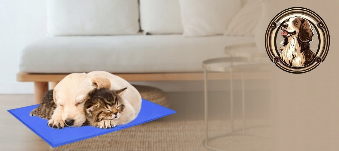 Dog mat Cooling mat gel shades of blue 110 cm x 70 cm Packaging status original